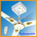 56" Remote & Light Ceiling Fan, Rechargeable Fan, Cooling Fan